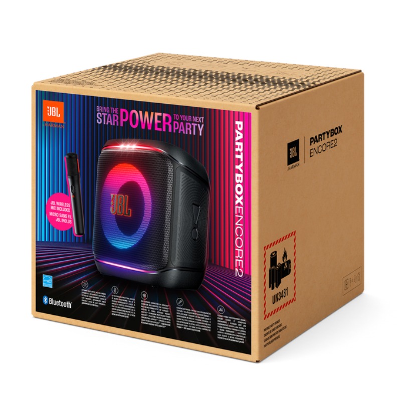 Haut Parleur Portable JBL PartyBox Encore 2 Avec Microphone - Noir - Image 7