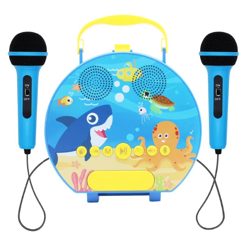Haut Parleur Portable Meimi MK30 pour enfant avec 2 micros - Bleu