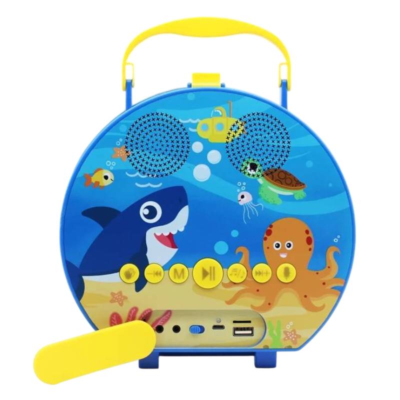 Haut Parleur Portable Meimi MK30 pour enfant avec 2 micros - Bleu - Image 2