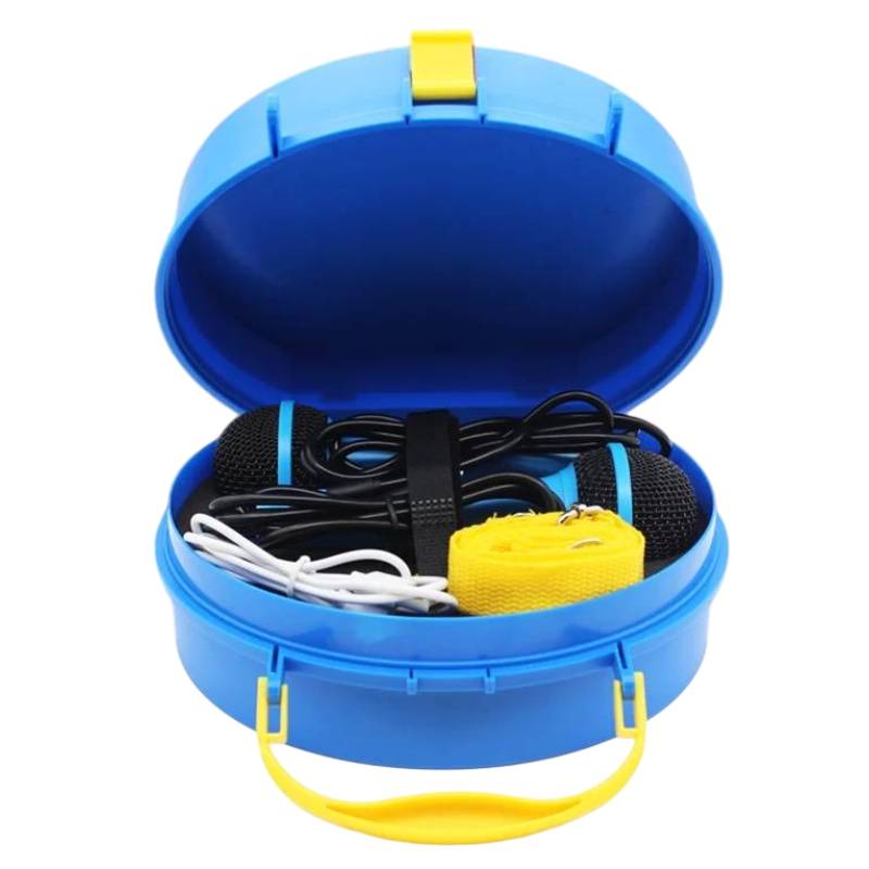 Haut Parleur Portable Meimi MK30 pour enfant avec 2 micros - Bleu - Image 3