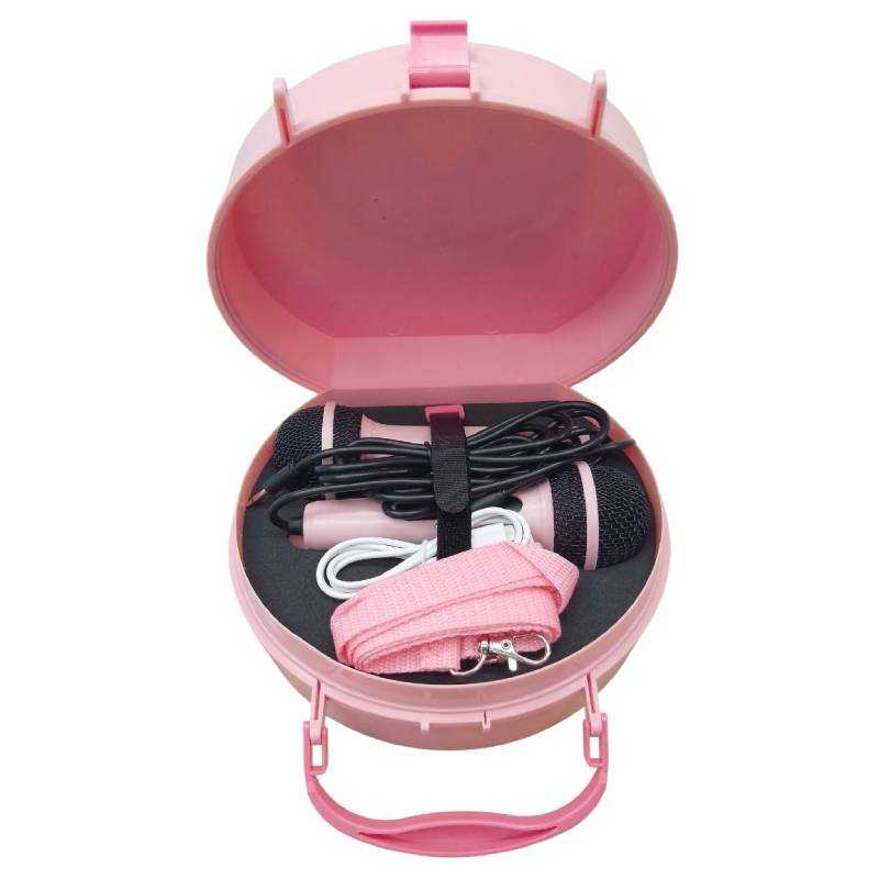 Haut Parleur Portable Meimi MK30 pour enfant avec 2 micros - Rose - Image 6