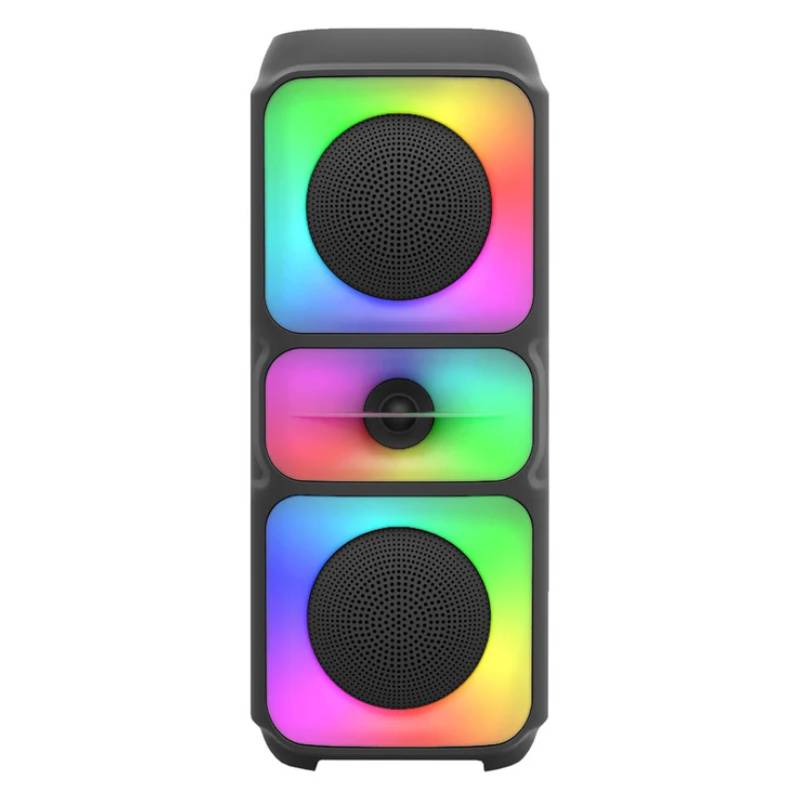 Haut-parleur Sans Fil MS-3629BT RGB Avec Radio FM - Noir, Photo boutique MyTek chez MyTek