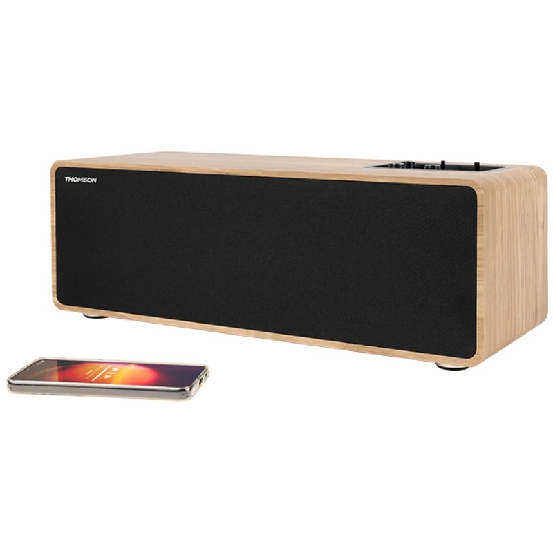 Haut Parleur Sans Fil THOMSON Résidentielle Cosy WS852 - Bois - Image 3
