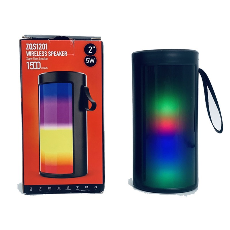 Haut Parleur Sans Fil ZQS-1201 RGB - Noir - Image 2