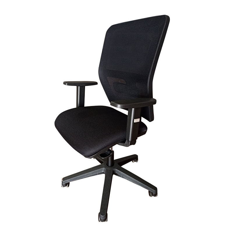 Fauteuil Opérationnel DUKE En Simili Cuir Avec Accoudoirs Réglable - Noir - Image 2