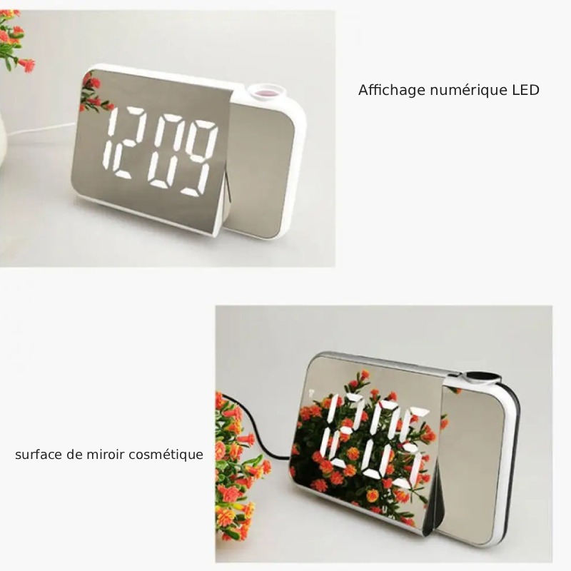 Horloge De Projection À Miroir À LED - DS-8590L - Image 4