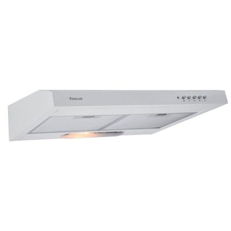 Focus F 602W - Hotte casquette 60 cm, 480 M³/h, blanc, sous-meuble, 3 vitesses, Photo boutique MyTek chez MyTek