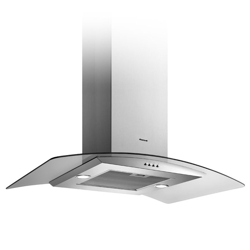 Hotte Centrale FOCUS F915X 90 cm - Inox & Vitre, Photo boutique MyTek chez MyTek