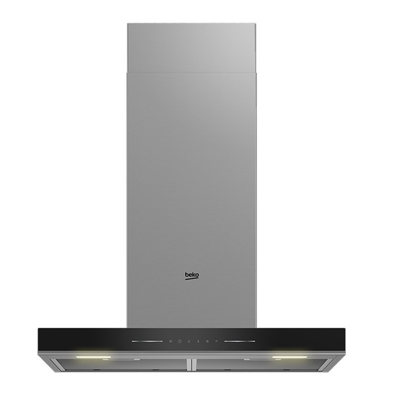 Beko BHCB66641BBHS hotte Montée au mur Noir, Acier inoxydable 710 m³/h A, Photo boutique MyTek chez MyTek