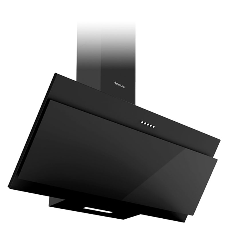 Focus F 920B - Hotte murale design 90 cm, 850 M³/h, noir, 3 vitesses, Photo boutique MyTek chez MyTek