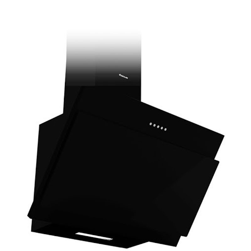 Focus F 620B - Hotte murale design 60 cm, 850 M³/h, noir, vitro, 3 vitesses, Photo boutique MyTek chez MyTek