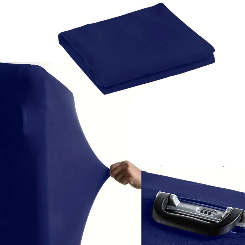Pack 3 Housses De Protection S/M/L Pour Valise - Bleu Marine - Image 4