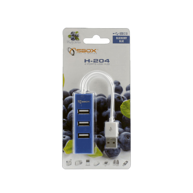 Hub SBOX H-204 USB 2.0 4 Ports - Bleu - Image 3