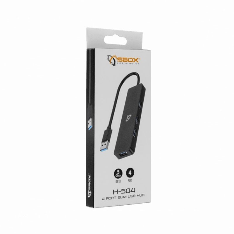 Hub SBOX USB 3.0 4 Ports - Noir - Image 2