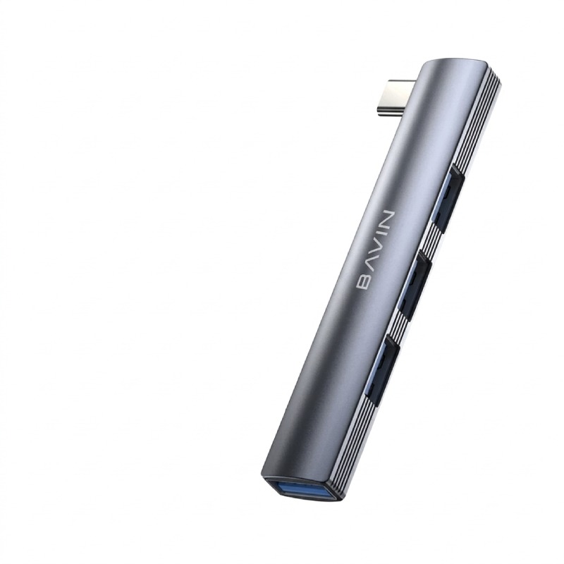 Hub USB BAVIN H17 Type-C 4-en-1 3 Ports USB 2.0 + 1 Port USB 3.0
