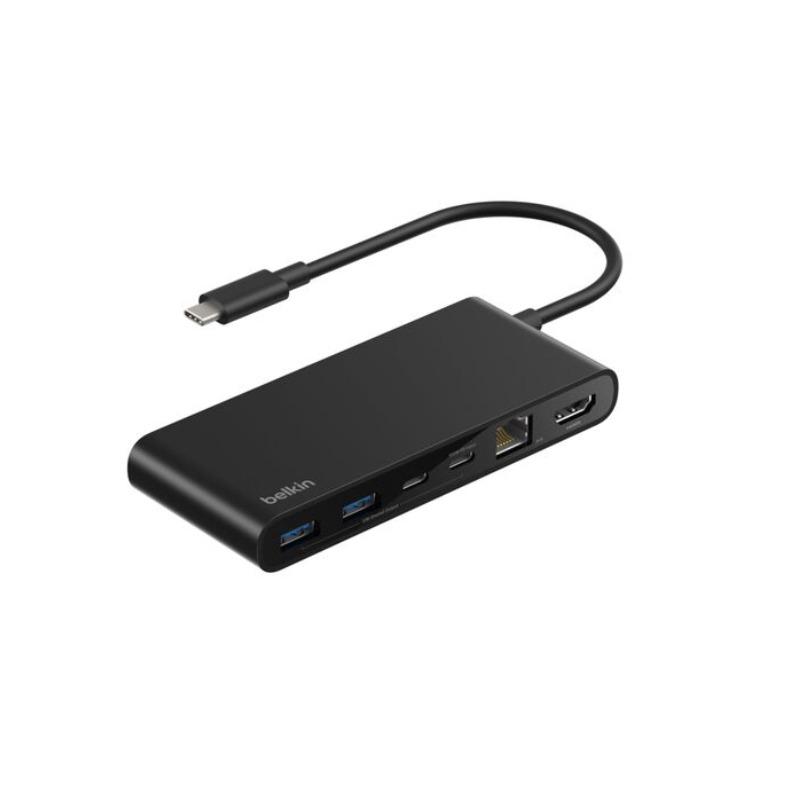 Hub USB Belkin Avec 8 ports Dont 1 Port Ethernet 2,5 Gbit/s - Noir - Image 2