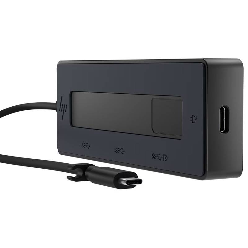 Hub USB-C HP 6G842AA 4en1 Multiport 4K avec Charge USB‑C - Noir - Image 2