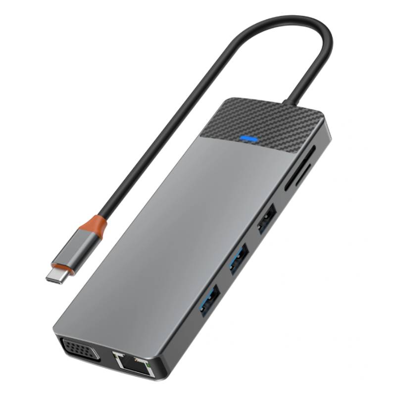 Hub USB Type-C WIWU 12en1 - Aluminium