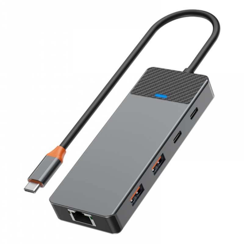 Hub USB Type-C WIWU A923RPT 9en1 - Gris - Image 2