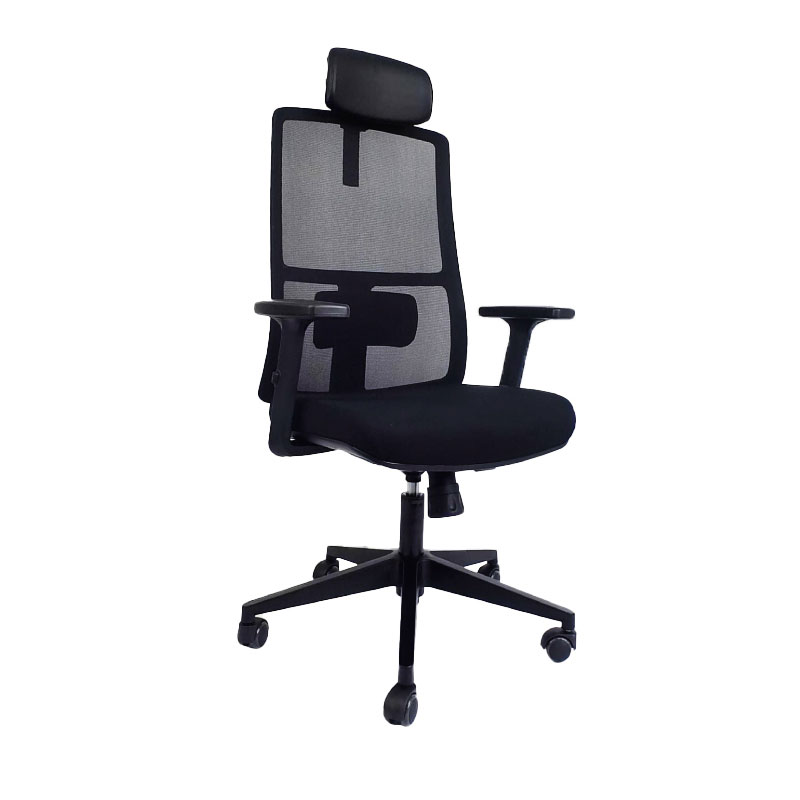 Chaise de Direction Geox Avec Accoudoirs & Repose tête - Noir