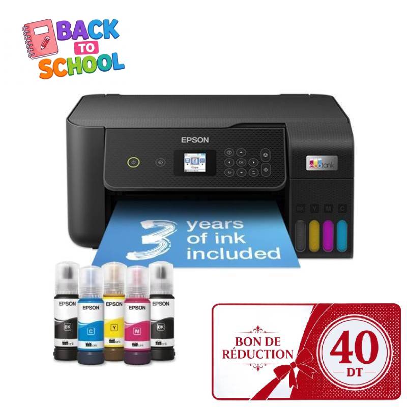 Imprimante EPSON EcoTank L3260 à Réservoir Intégré Wifi 3en1 Couleur