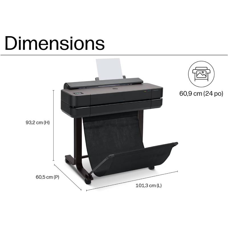 Traceur Grand Format HP DesignJet T630 24 pouces A1 Wifi - Image 5