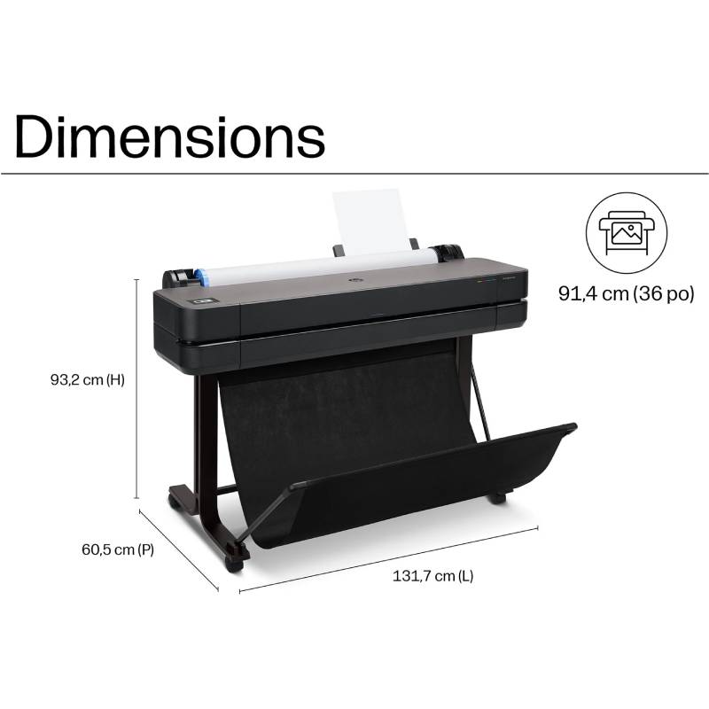 Traceur Grand Format HP DesignJet T630 36 pouces A0 Wifi - Image 5