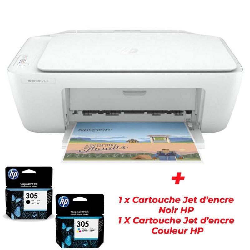 HP DeskJet Imprimante tout-en-un 2320, Couleur, Imprimante pour Domicile, Impression, copie, numérisation, Numérisation vers PDF, Photo boutique MyTek chez MyTek