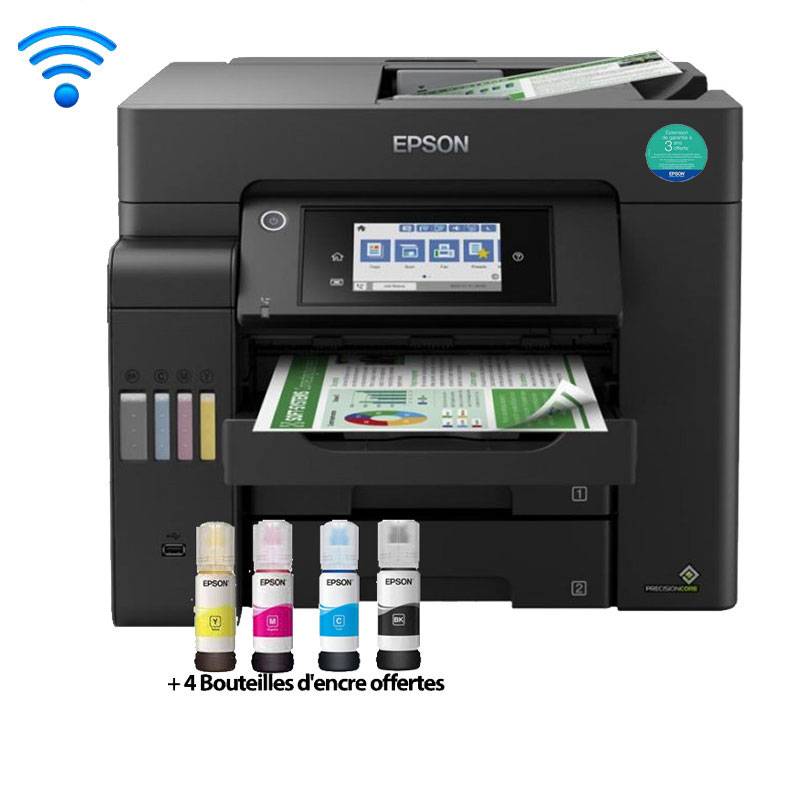 Imprimante EPSON ECOTANK ITS L6550 à Réservoir intégré 4En1 Couleur Wifi 