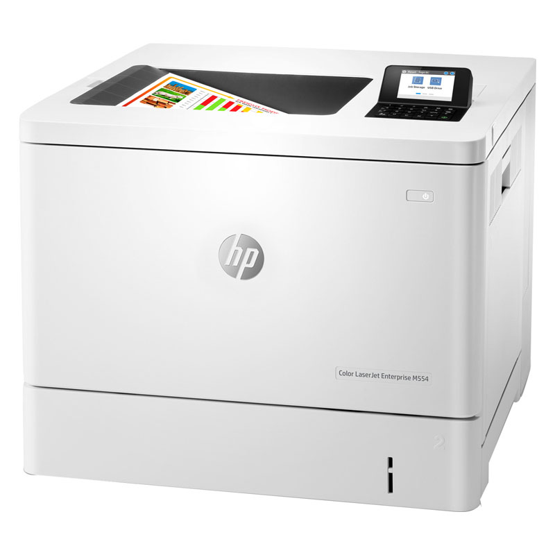 Imprimante HP Entreprise M554 DN LaserJet Couleur - Blanc (7ZU81A) - Image 3