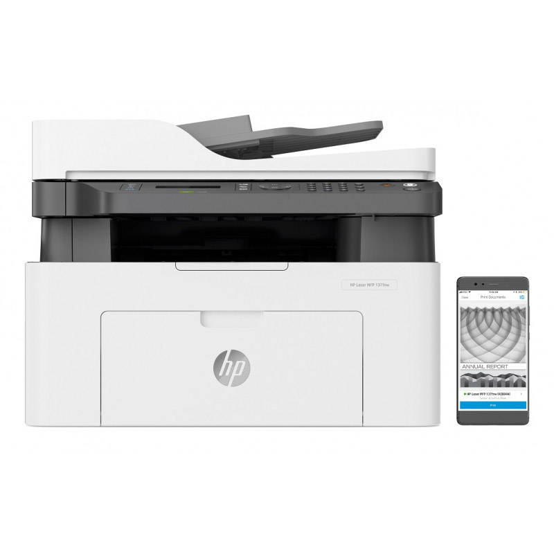 Imprimante multifonction 4 en 1 laser HP 137fnw A4 - Wifi - Image 2