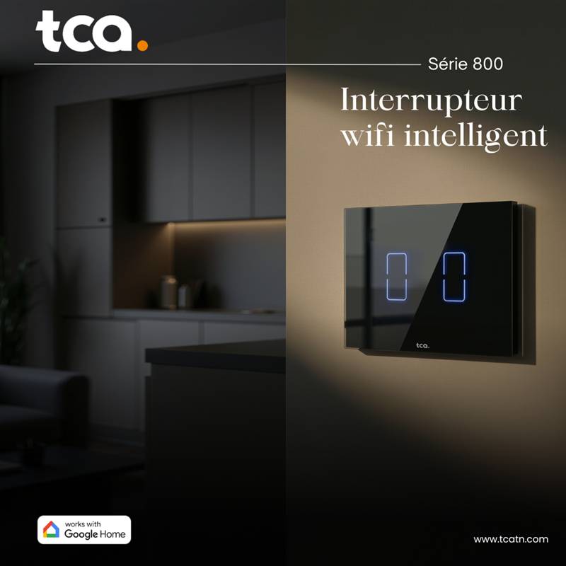 Interrupteur Intelligent TCA TI802 WiFi Smart - Noir - Image 5