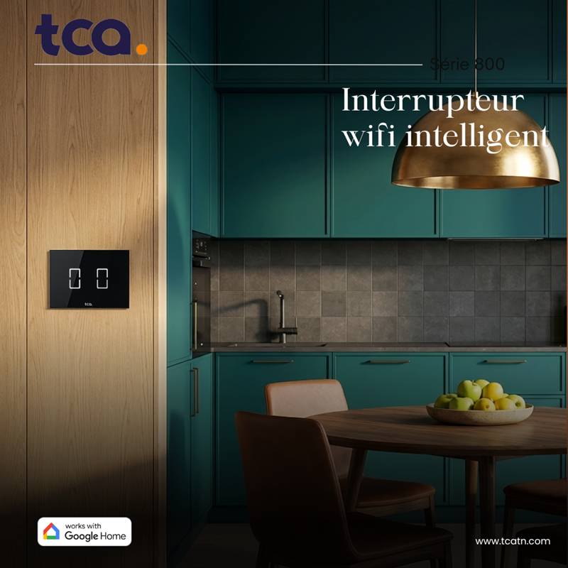 Interrupteur Intelligent TCA TI802 WiFi Smart - Noir - Image 6