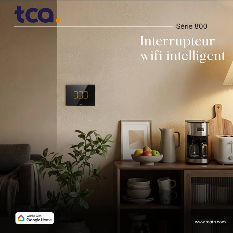 Interrupteur Intelligent TCA TI803 WiFi Smart - Noir - Image 5