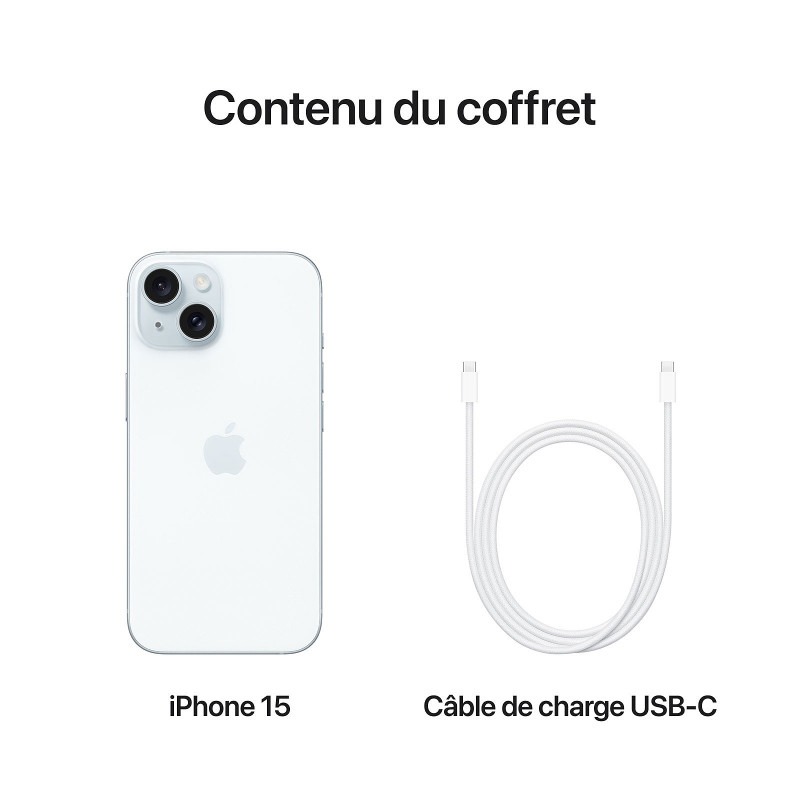 iPhone 15 128Go Bleu - APPLE - Image 4