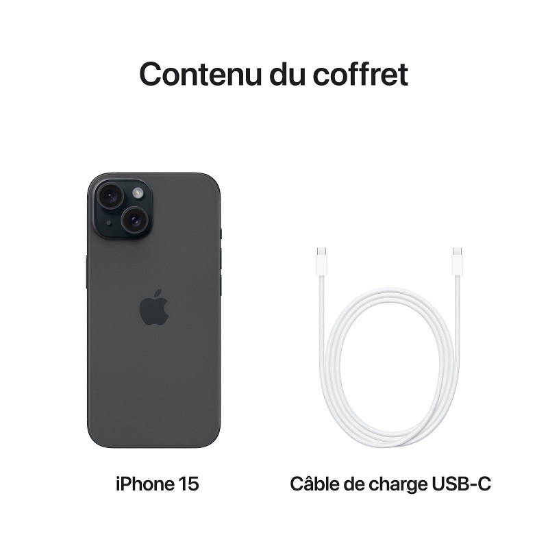 iPhone 15 128Go Noir - APPLE - Image 4