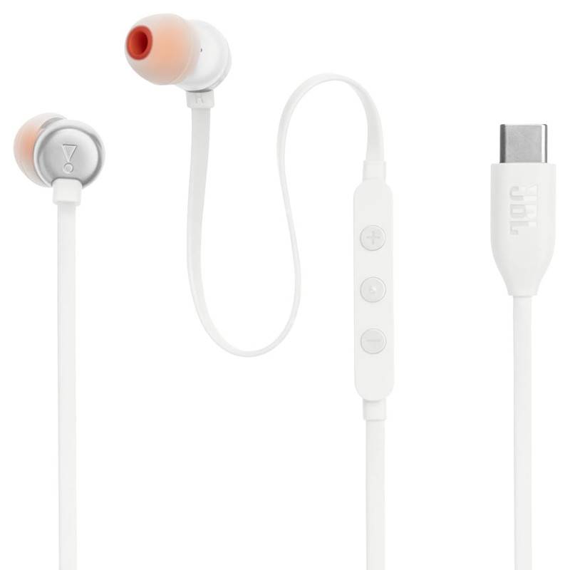 JBL Tune 310C Casque Avec fil Ecouteurs Appels/Musique USB Type-C Blanc, Photo boutique MyTek chez MyTek