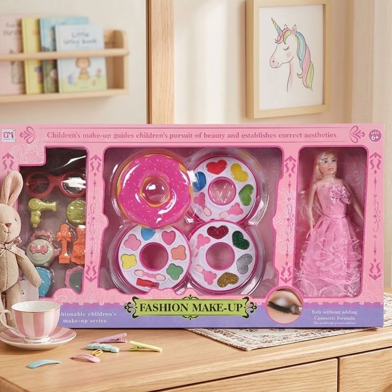 Jeu de Maquillage Avec Poupée Pour Enfants - Image 2