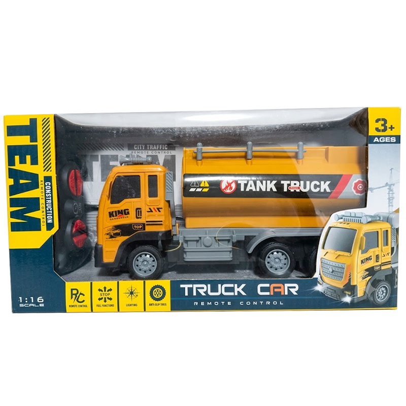 Camion-citerne Radiocommandé City Traffic Échelle 1/16 - Jaune - Image 2