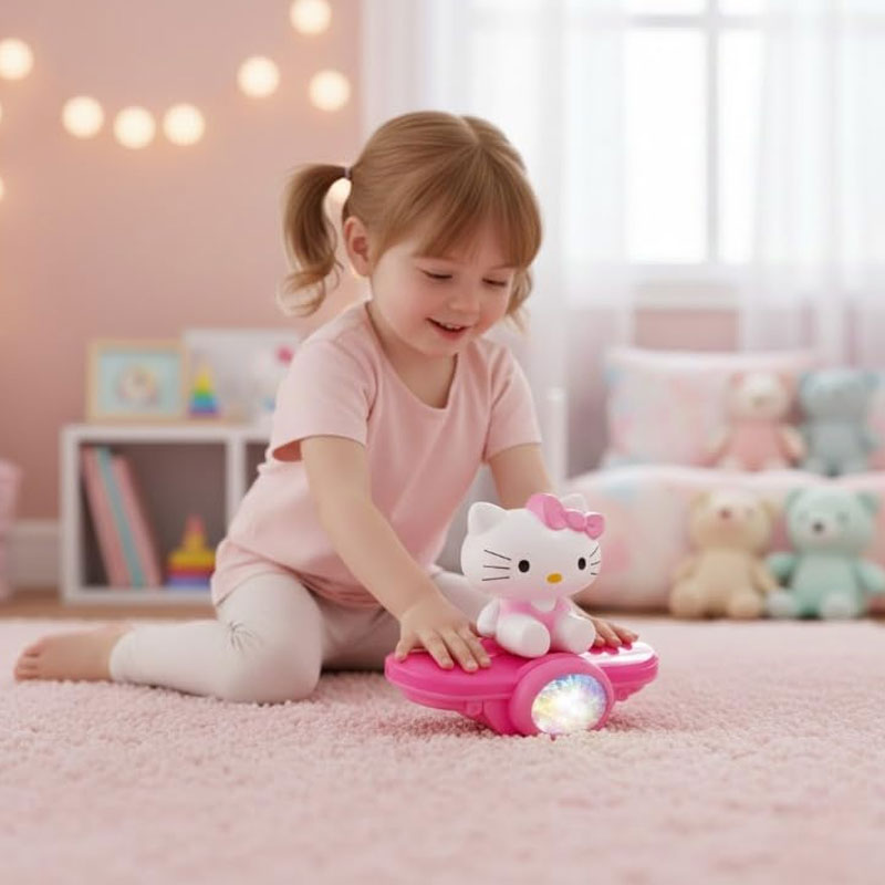 Jouet Pour Enfant Trottinette Cool Rotative - Rose - Image 3