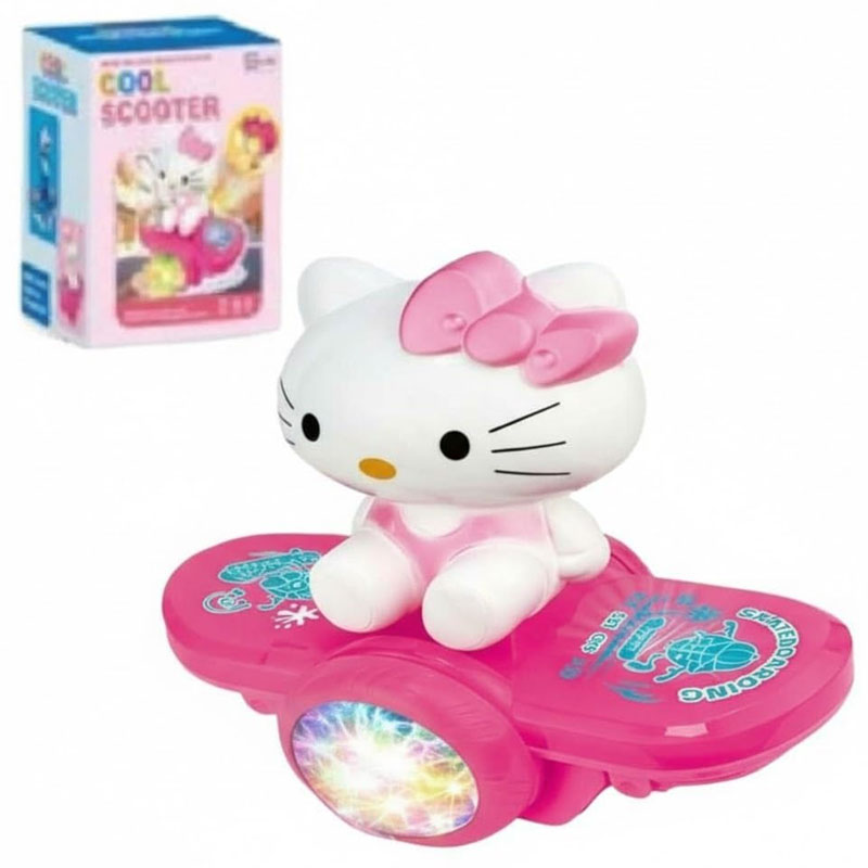 Jouet Pour Enfant Trottinette Cool Rotative - Rose - Image 2