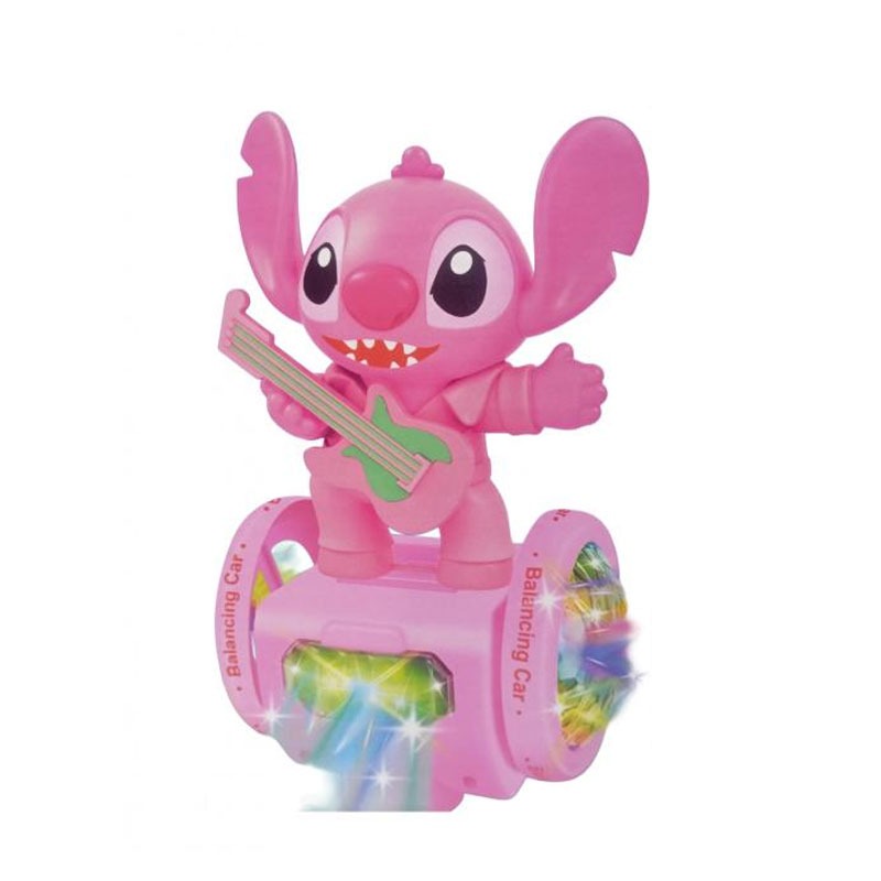 Jouet Robot STITCH Musical et Lumineux Rotative 360° Rose