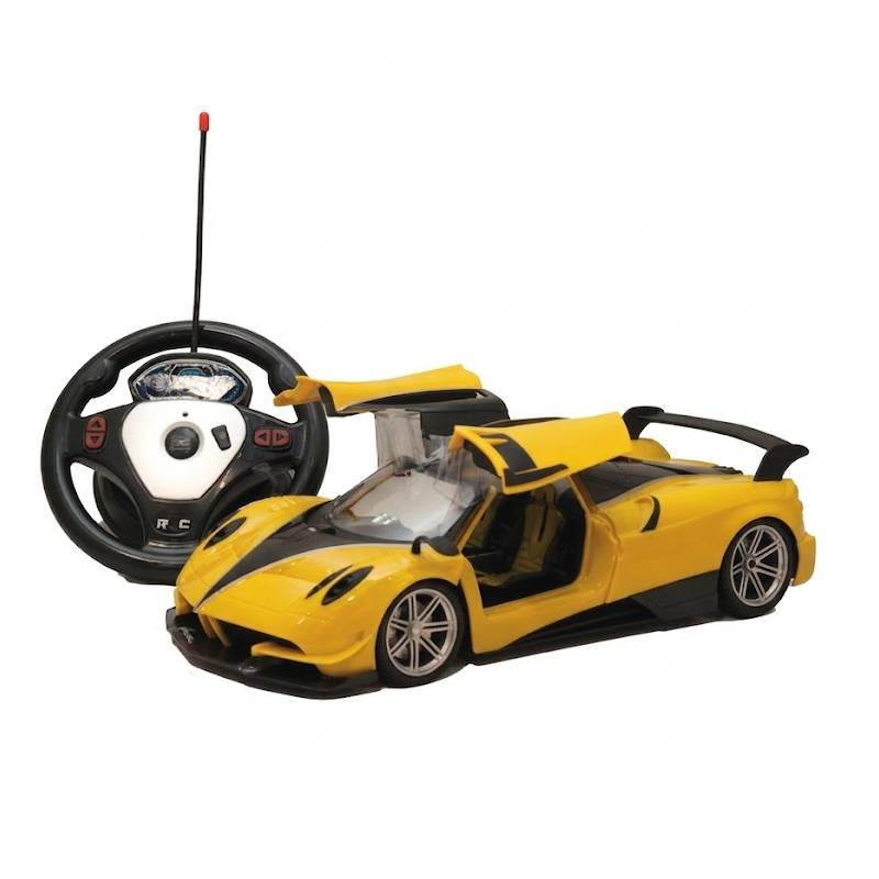 Jouet Voiture 565-AK8 pour Enfant avec Volant - Jaune