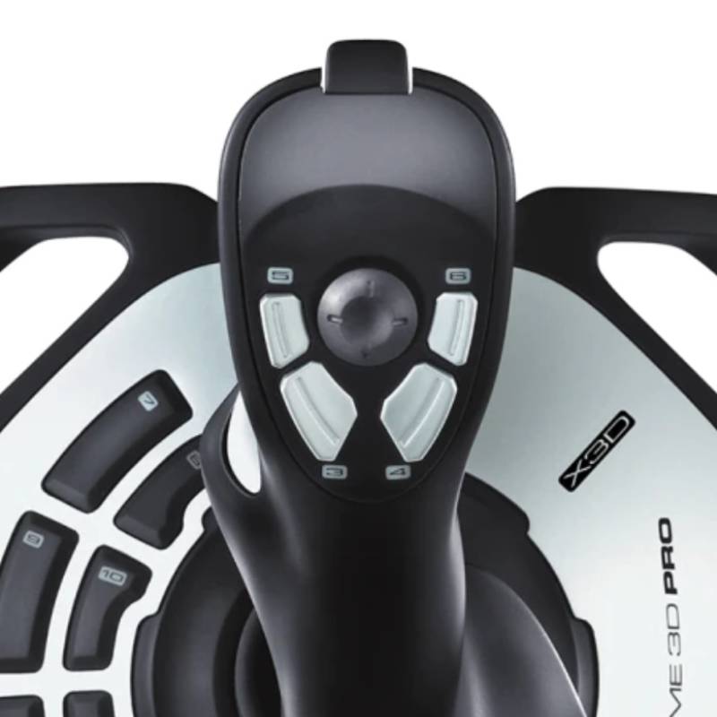 Joystick Logitech Extreme 3D Pro Pour PC - Silver et Noir - Image 4