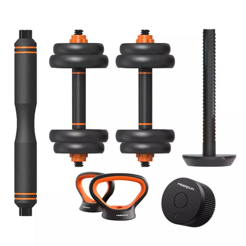 Kit 10 kg Xiaomi Fed ORMANC10P haltères + barre + kettlebell + Capteur - Noir
