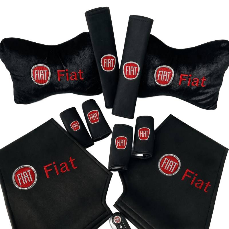 Kit Accessoires Intérieur Pour Voiture FIAT - 10 Pièces