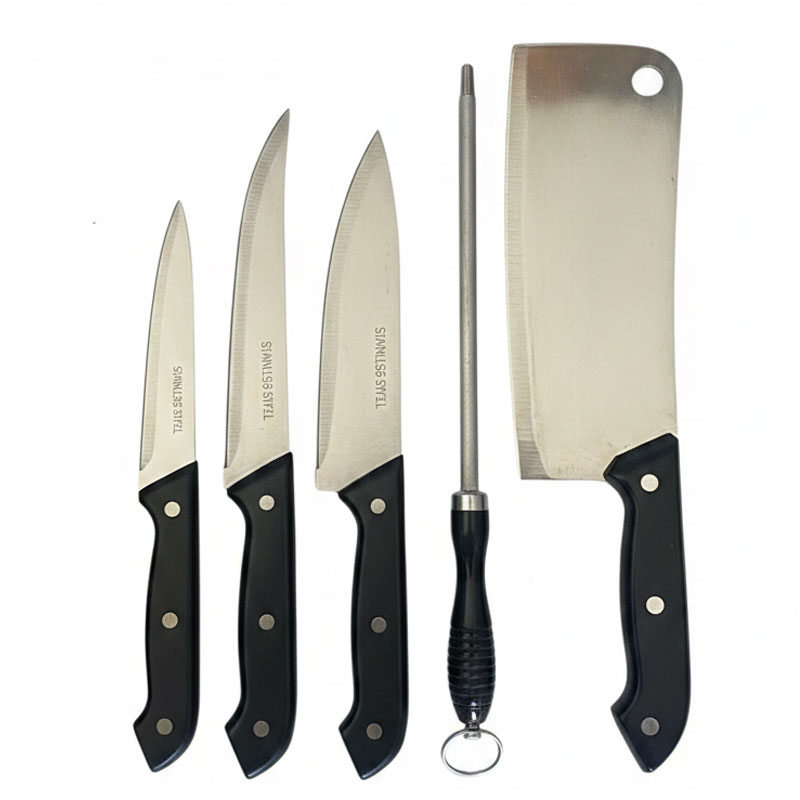 Ensemble De Couteaux 5 Pièces de Cuisine - Noir
