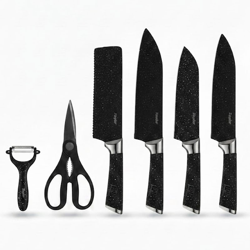 Set De Cuisine Professionnel Zepter 6 Pièces - Noir Taché