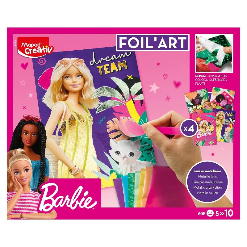 Kit de Décoration Métallisée Maped 907074 Foil Art Barbie - Image 5