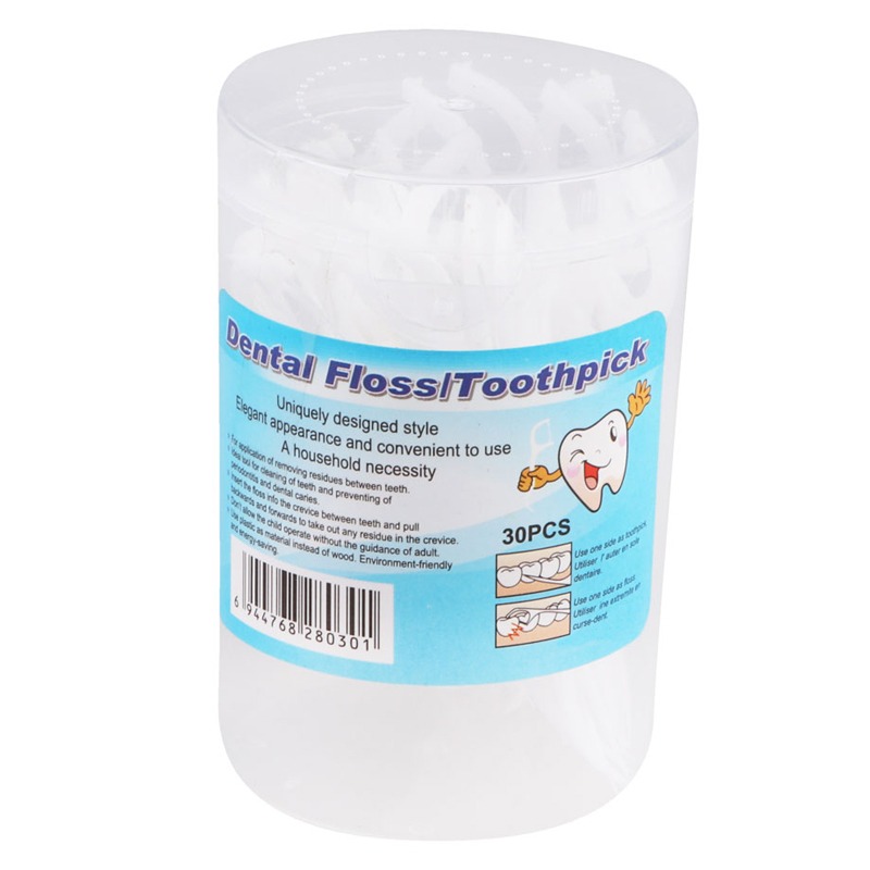Kit de Fil Dentaire 30 Pièces - Blanc - Image 2